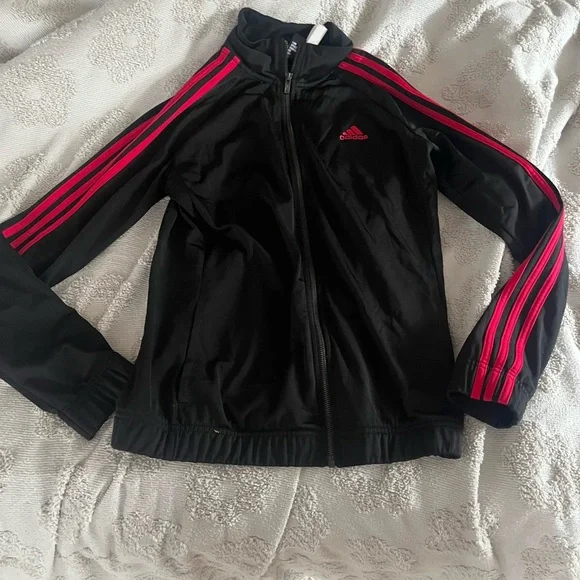 Women’s pink and black adidas track suit both are size medium view all pictures! - Picture 2 of 8
